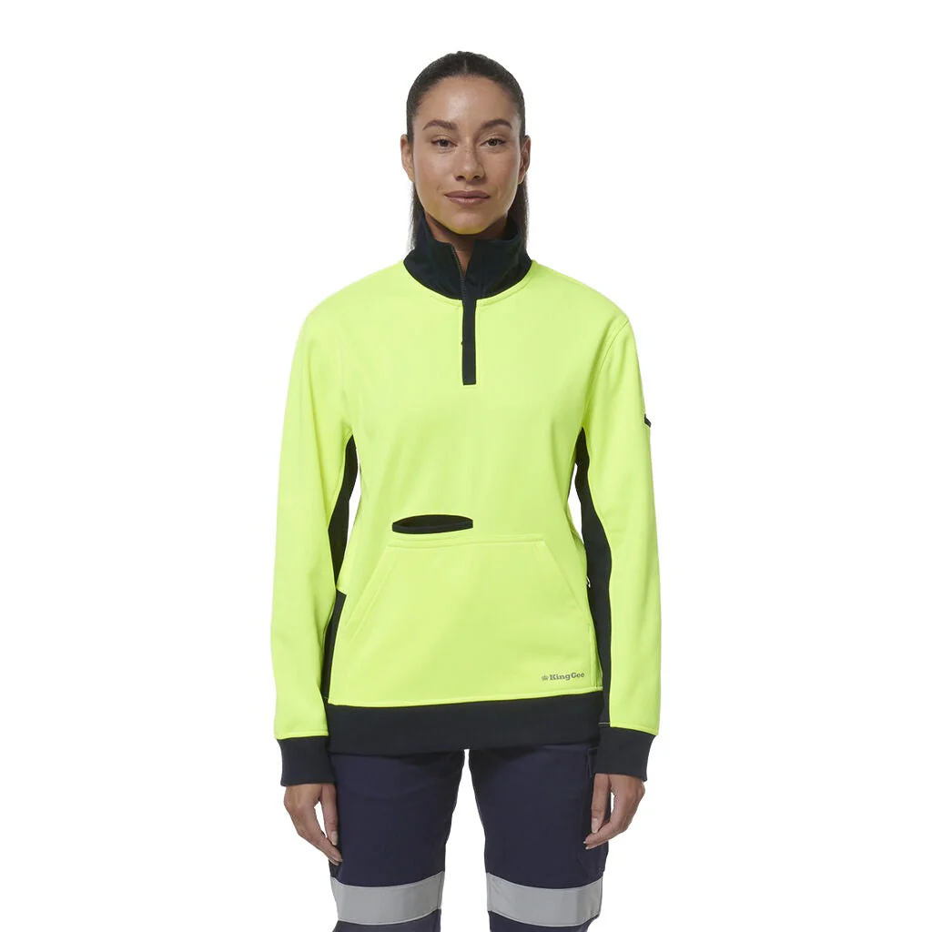 King Gee Women's Spliced 1/4 Zip Fleece (K45008) - Image 6